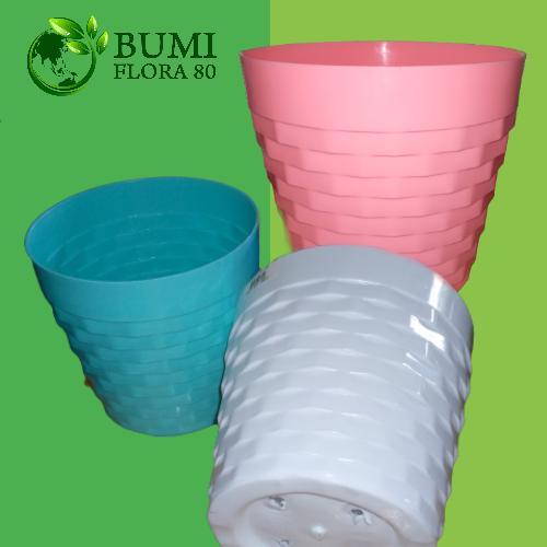 Gambar Pot Zelig PR 30/ Pot Plastik/ Pot Cantik/ Pot Bunga - Biru dari Bumi Flora80 undefined Tokopedia