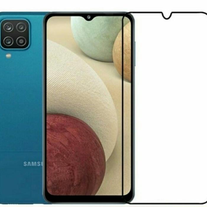 Jual SAMSUNG GALAXY A12 TEMPERED GLASS FULL GLUE ANTIGORES SCREEN