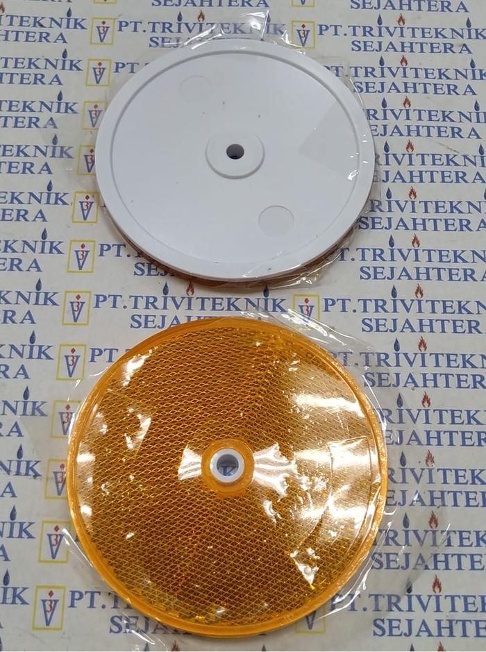 Gambar prismatic acrylic reflector guard rail,mata kucing tanda peringatan - Kuning dari warungsafety undefined Tokopedia