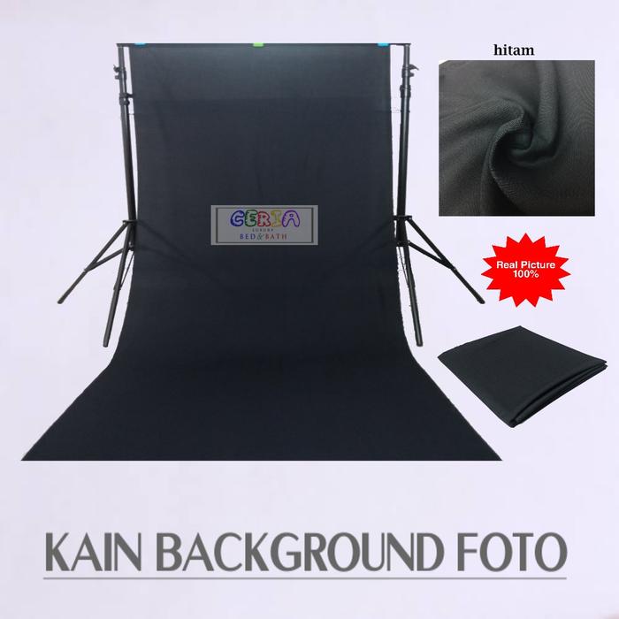 Gambar Kain Background Foto Studio / Backdrop Polos P.100x240 cm Biru Muda - Hitam dari BERKAH JAYA TEXTILE undefined Tokopedia