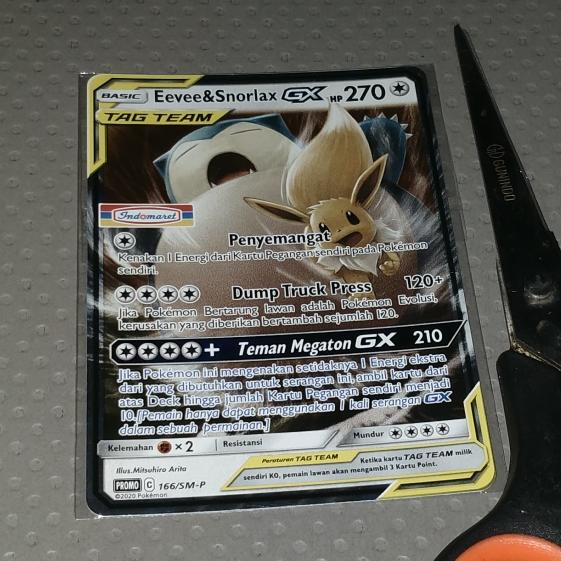 Gambar eevee snorlax GX tag team (promo indomaret) - tcg - dari smgtcg undefined Tokopedia