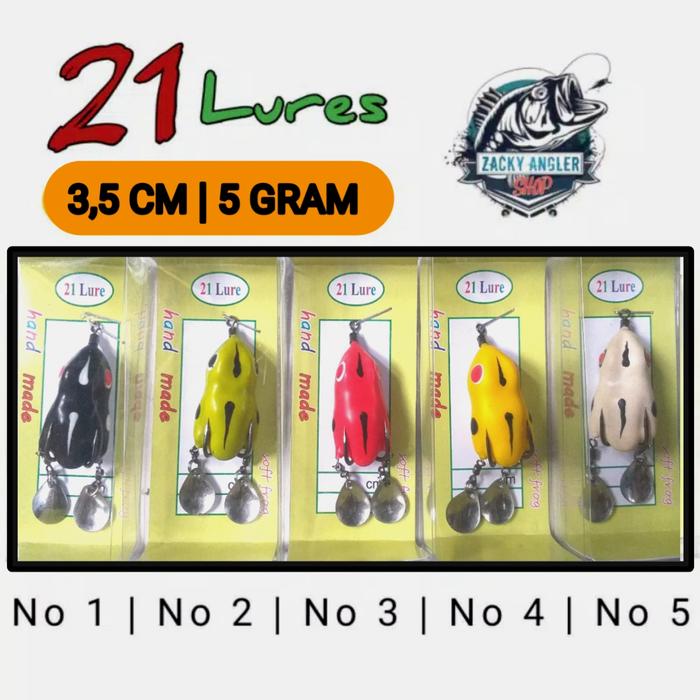 Gambar Soft Frog Mini 3,5 Cm  Double Blade 21 Lure Umpan Casting Gabus - Hitam dari Zacky Angler Shop undefined Tokopedia