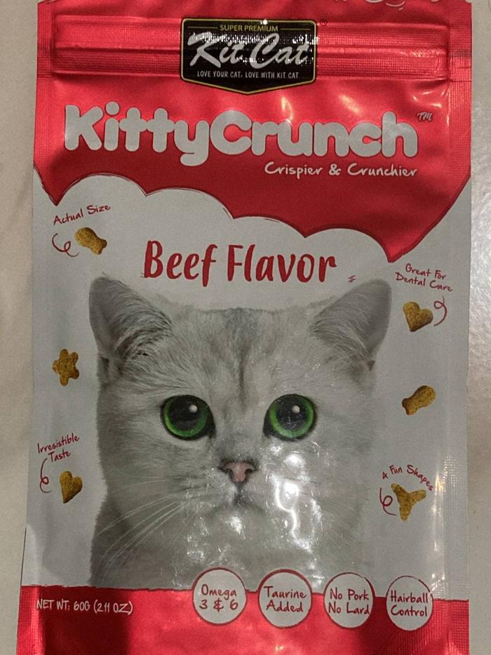 Gambar Kit Cat Kitty Crunch 60gram All Variant - Beef dari memangpetshop undefined 2 Tokopedia