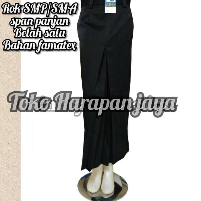 Gambar SERAGAM SEKOLAH ROK SPAN BELAH SATU PANJANG HITAM SMP/SMA SIZE(S-L5) dari PUSAT SERAGAM SEKOLAH PSS undefined 3 Tokopedia