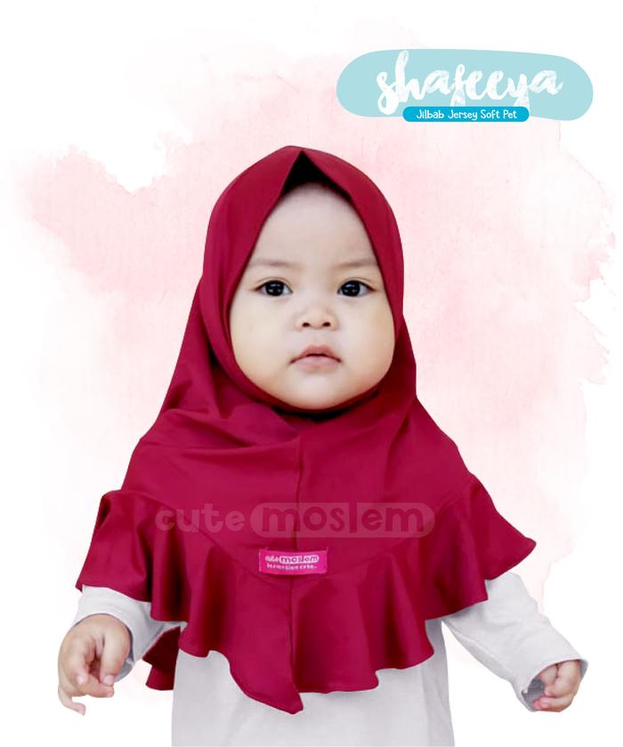 Gambar Jilbab Cutemoslem Shafeeya- Jilbab Jersey Anak S - Maroon, S dari Cutemoslem Store undefined Tokopedia