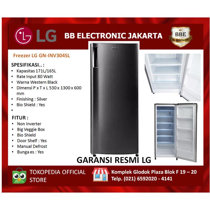 Jual Freezer Lg Gn Inv304sl Jakarta Barat Bb Electronic 