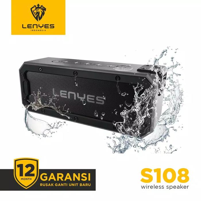 Gambar SpeakerBluetooth LENYES S108 ORIGINAL 100% WATERPROOF Wireless Speaker dari HJ collectionnn undefined Tokopedia