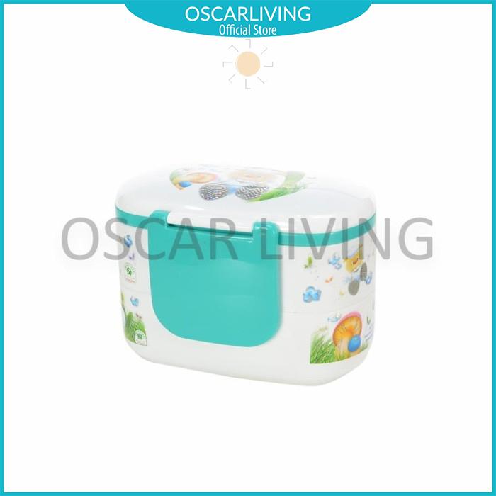 Gambar Kotak Makan Green Leaf 7374 SS2 Mia Lunch Box 2 susun PROMO dari OSCAR LIVING undefined Tokopedia