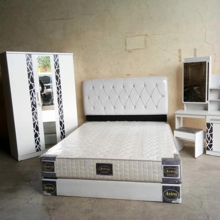 Gambar set furniture kamar tidur murah - Putih dari Putra Kembar Collection undefined Tokopedia