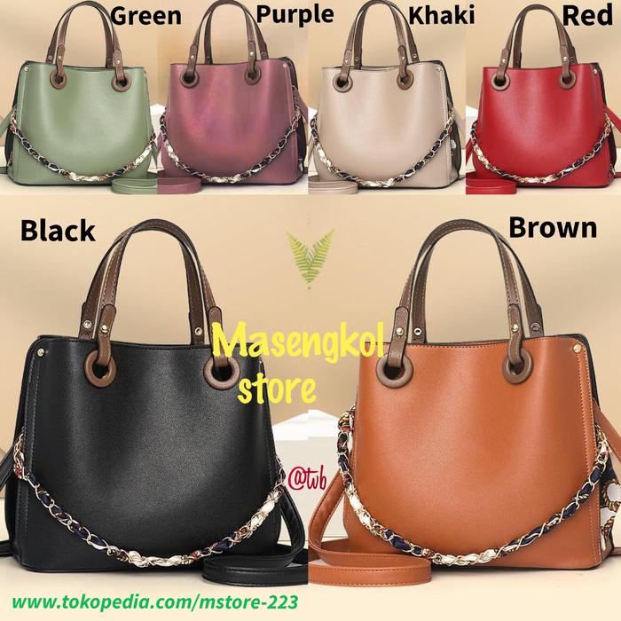 Gambar Tas selempang wanita cantik Tas import branded Batam kerja murah G1716 - Display dari Masengkol Store undefined Tokopedia