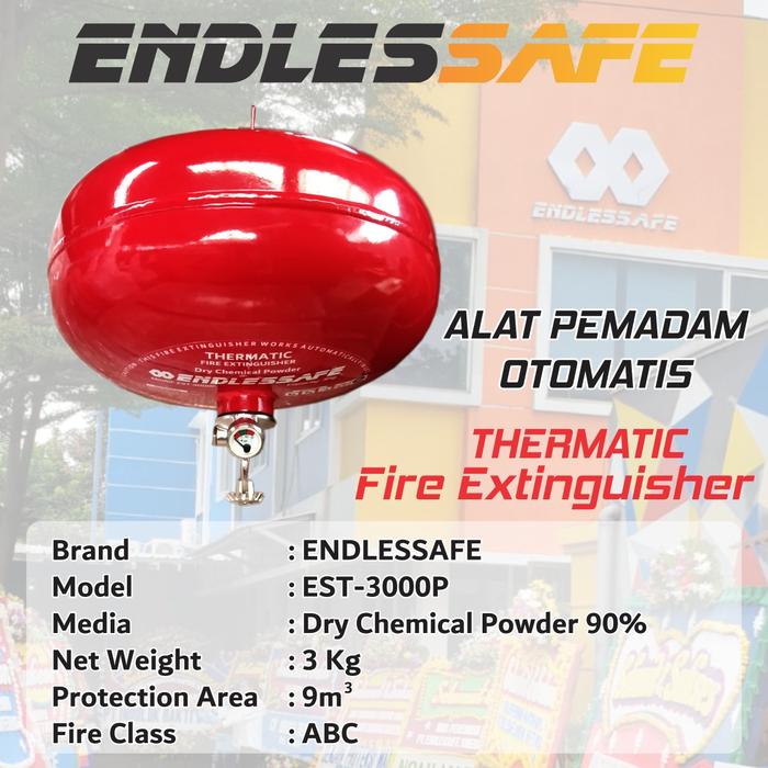 Gambar APAR Thermatic / Alat Pemadam Otomatis Gantung Plafon Atap Termatik - Powder 3kg dari gudangsafetycom undefined Tokopedia