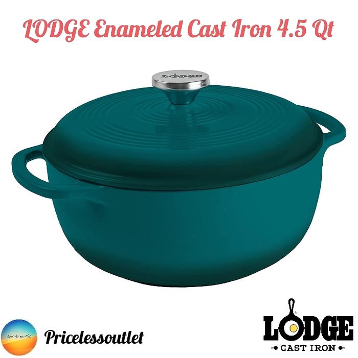 Jual LODGE Cast Iron Enameled Dutch Oven Qt Lagoon Jakarta