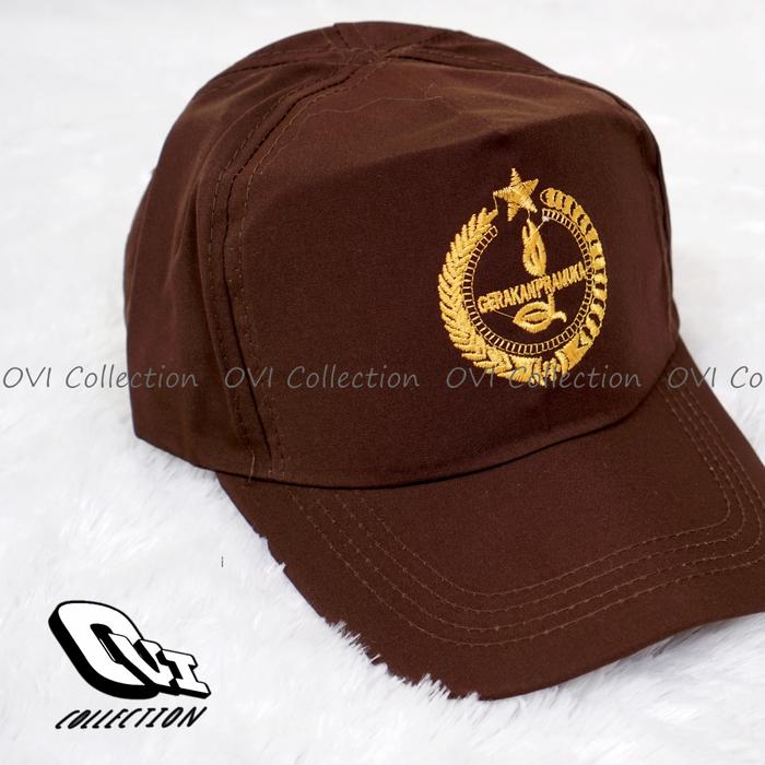 Gambar Topi Pramuka Sekolah - Topi Baret Pramuka - Cokelat Standar dari Seragam Bandung undefined Tokopedia
