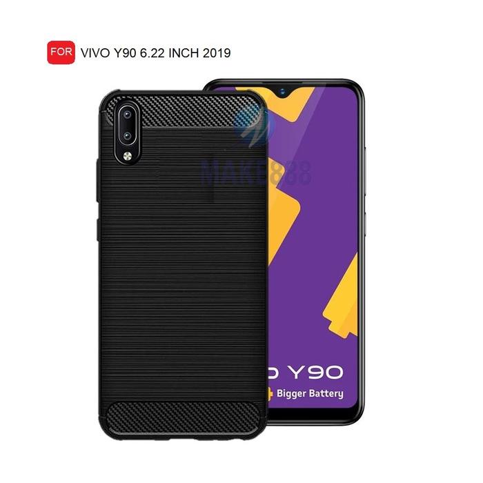 Gambar Case Ipaky Carbon Fiber VIVO Y91 | Y90 | Y91C Softcase Shockproof TPU - Y90 dari Make888 undefined Tokopedia