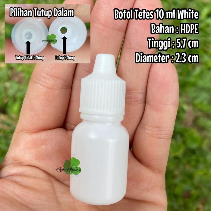 Gambar Botol Tetes Kosong 10ml - HDPE Putih dari RING COLLECTION undefined Tokopedia
