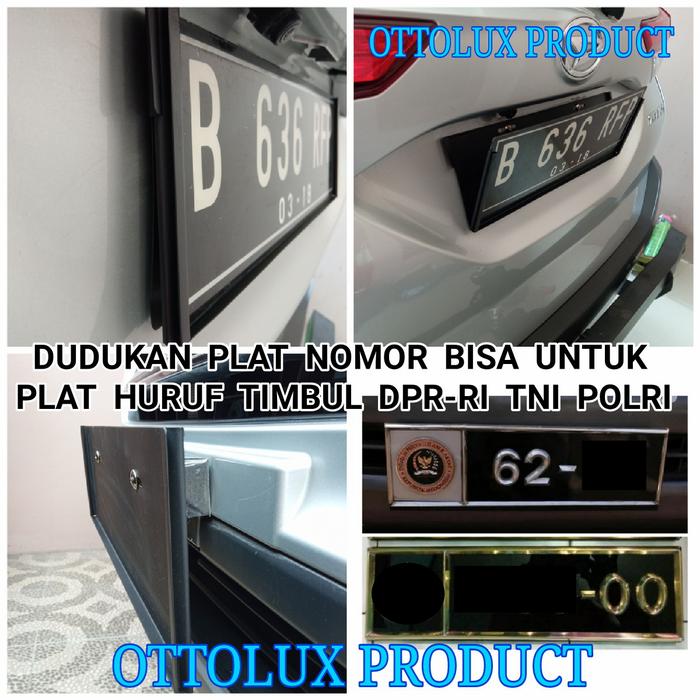 Gambar Tempat plat nomor bisa plat dinas timbul mabes Dpr.ri dan plat samsat - Hitam dari MitraluxQ undefined Tokopedia