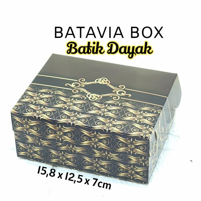 Gambar Box Snack Batik premium uk 15,8x12,5 (pilih motif) - Batik Dayak dari Batavia Box undefined Tokopedia