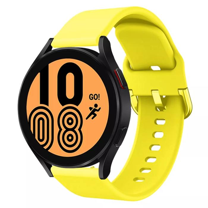 Gambar STRAP SAMSUNG GALAXY WATCH 4 CLASSIC 40 42 44 46MM MODEL ACTIVE 20MM - Yellow dari Venture Accessories undefined Tokopedia