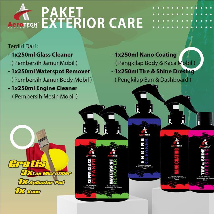 Gambar PAKET LENGKAP PERAWATAN EXTERIOR PEMBERSIH JAMUR & PENGKILAP MOBIL - Paket Eksterior dari AeroTECH Protection undefined Tokopedia