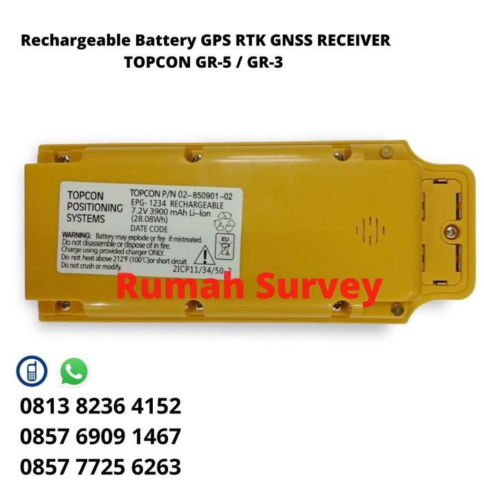 Gambar Rechargeable Battery GPS RTK GNSS RECEIVER TOPCON GR-5 / GR-3 dari RUMAH SURVEY undefined Tokopedia