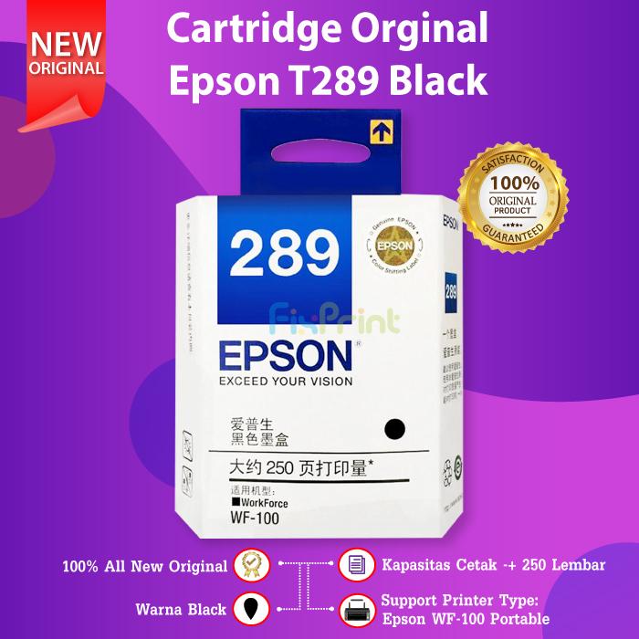 Gambar Epson 290 C13T290 Cartridge Tinta Color Printer Workforce WF100 WF-100 - T289 Black dari FixPrint Indonesia undefined Tokopedia