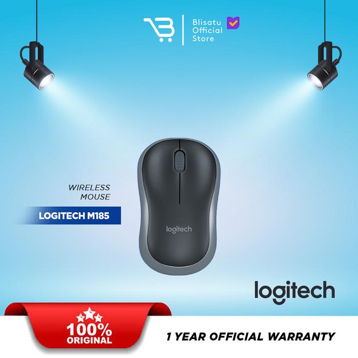 Gambar Logitech M185 Wireless Mouse [ Garansi Resmi ] - Abu-abu dari Blisatu.id undefined Tokopedia
