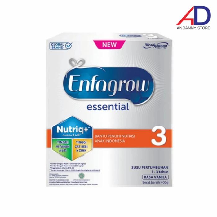 Gambar ENFAGROW ESSENTIAL 3 VANILA 400GR (1-3 TAHUN) / SUSU FORMULA ENFAGROW dari ANDANNY STORE undefined Tokopedia