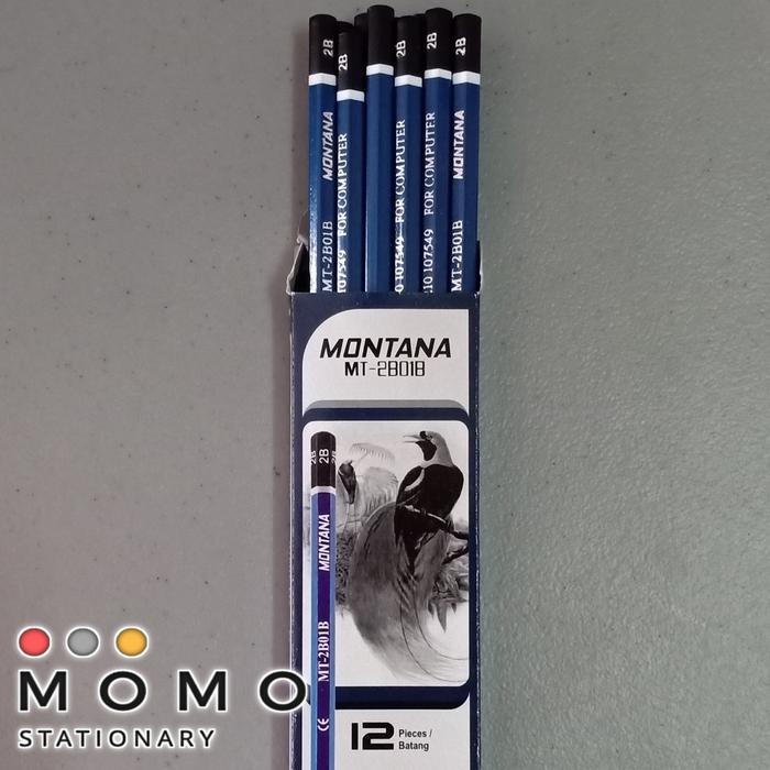Gambar pensil 2b - montana biru dari momo stationary undefined Tokopedia