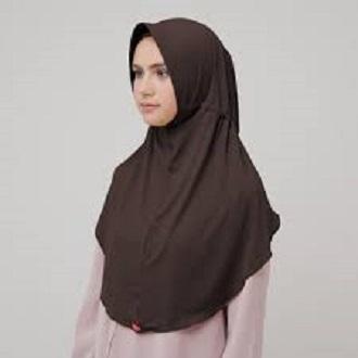 Gambar Kerudung Hijab Instan Bergo Zoya Husna Casual - Coklat Pramuka dari ZOYAZATTA undefined Tokopedia