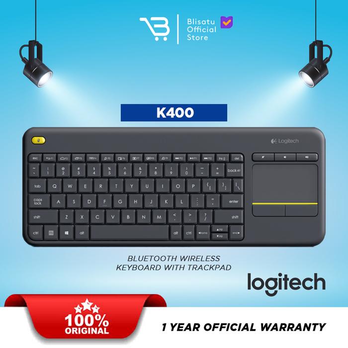 Gambar Logitech K400 Plus Wireless Keyboard Touch - Hitam. - Hitam dari Blisatu.id undefined Tokopedia