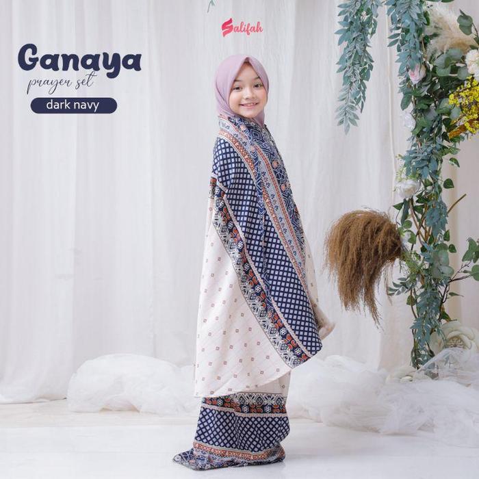Gambar GANAYA Prayer Set Kids Heaven / Grosir / Lights / Diskon / By / Mukena - Dark navy, M dari Aneka Kreativa Shop undefined Tokopedia