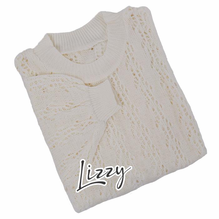 Gambar LIZZY OUTFIT Qiana Blouse Jaring - Off White, all size dari LizzyOutfit undefined Tokopedia