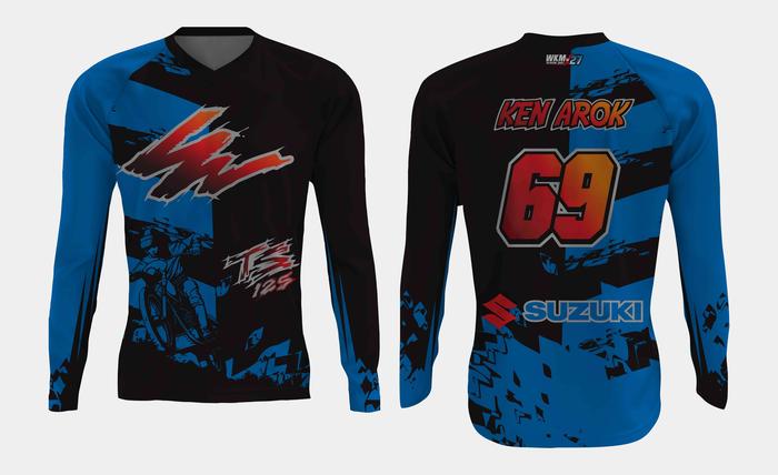 Gambar JERSEY KAOS TS125 SUZUKI TS 125 TWO STROKE PREMIUM CUSTOM NAME TSHIRT - Biru, L dari DISTRO_BOHONGAN27 undefined Tokopedia
