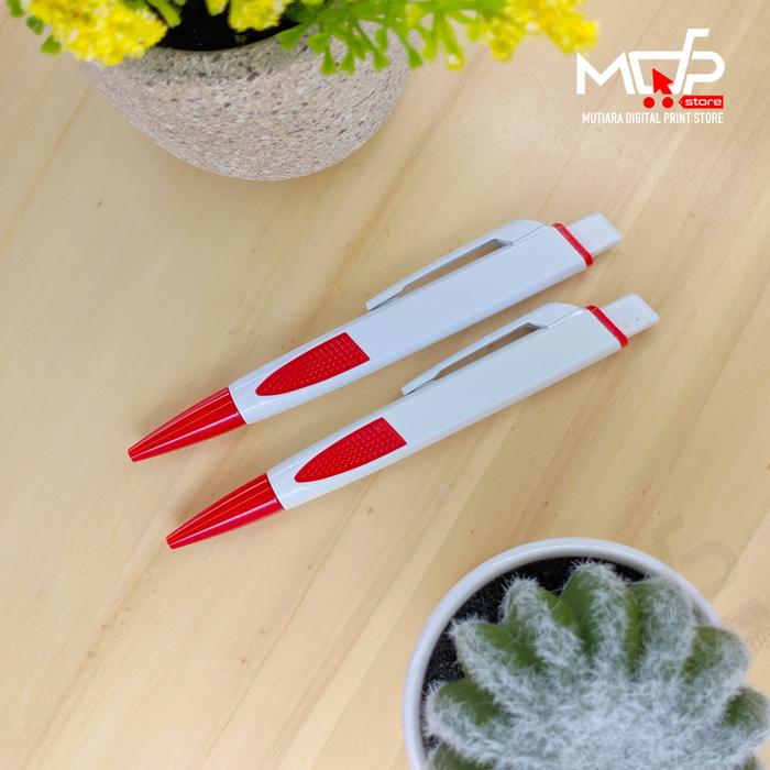 Gambar PULPEN PRINT CUSTOM PULPEN GEPENG PROMOSI SOUVENIR MDPSTORE 1 SISI - Merah dari MDPrintStore undefined Tokopedia