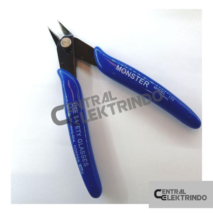 Gambar Tang Potong Kabel Monster 170 Biru (Soft Spring) dari central elektrindo undefined Tokopedia