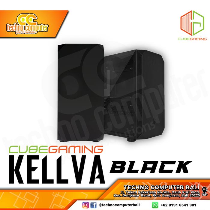 Gambar Casing Cube Gaming Kellva M-Atx LEFT SIDE TEMPERED GLASS - Hitam dari Techno Computer Bali undefined Tokopedia