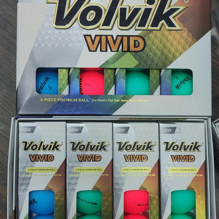 Gambar Bola Golf Ball Volvik Vivid Colour - Authentic - 1 Sleeve dari Golftrends by Bob undefined Tokopedia