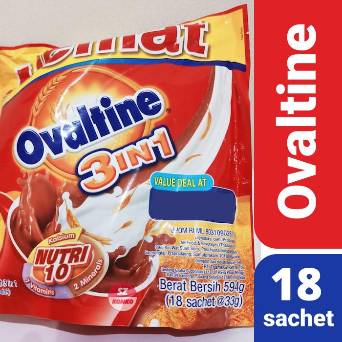 Gambar Ovaltine 3 In 1 Cokelat 18 X 33 gram dari Bonchan. undefined Tokopedia