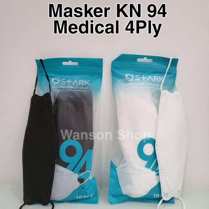 Gambar MASKER KF94 4PLY / MASKER KOREA 4PLY 10PCS - Putih dari Wanson-Shop undefined Tokopedia