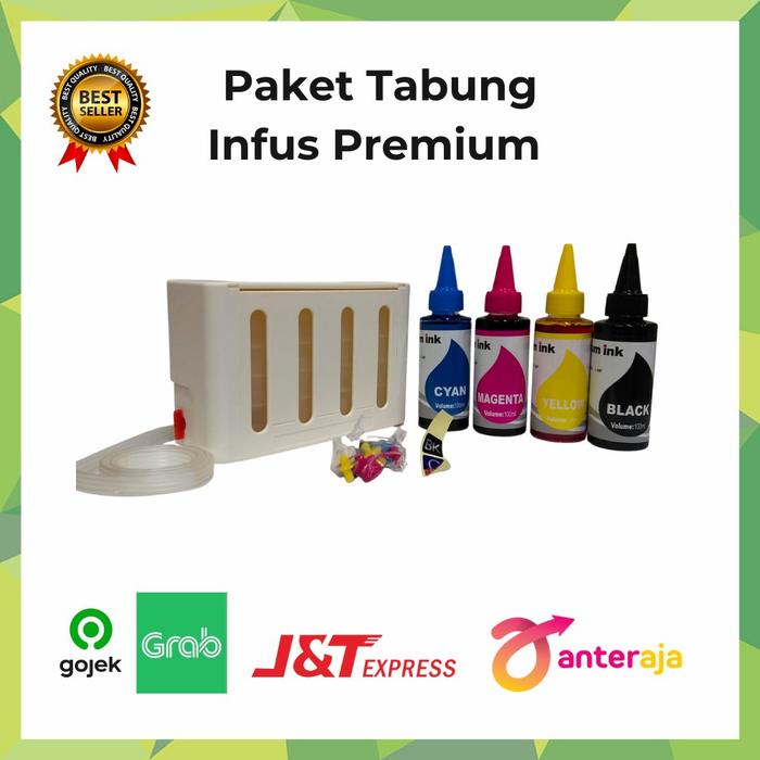 Gambar Tabung Infus Printer Box + Tinta Premium 4 Warna - Putih dari Exprint Online undefined Tokopedia