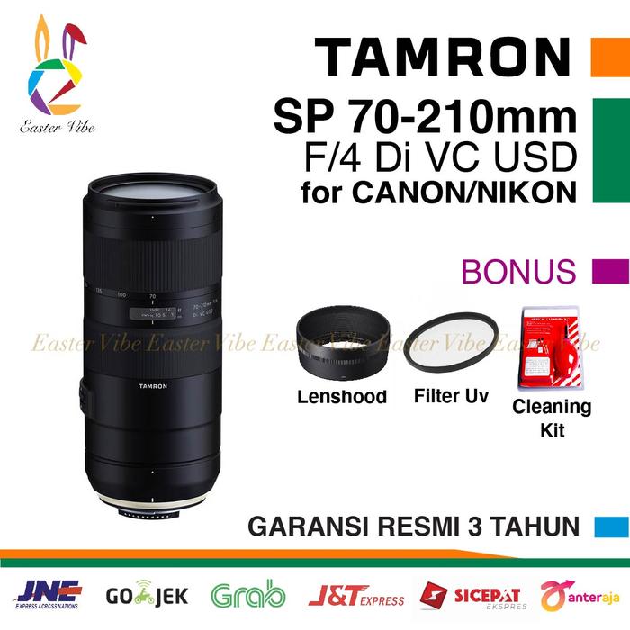 Jual TAMRON 70-210mm f/4 Di VC USD Lens NIKON F Mount CANON EF