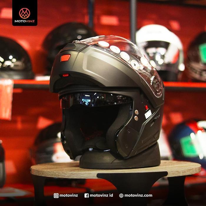 Gambar Helm Modular Nolan N90 3 Special NCom 012 Black All Varian Ori - XL dari Motovinz Indonesia undefined Tokopedia