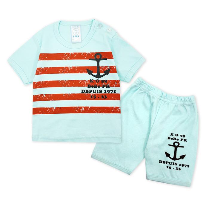 Gambar Wakakids Setelan Bayi Anak Laki Usia 0 - 6 Bulan Motif Jangkar 3776 - Hijau Muda dari Wakakids undefined Tokopedia