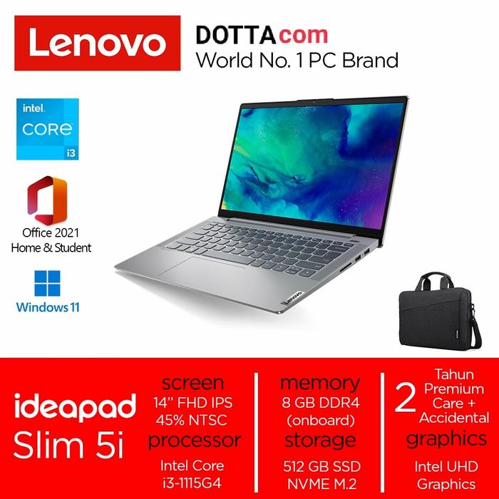 Jual Lenovo IdeaPad Slim 5i i3 1115G4 Win11+OHs 8GB 512GB SSD 14