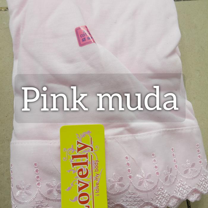 Gambar Dalaman Rok Panjang / Rok Dalam Panjang / Androk panjang - pink muda, Model Rok dari official lovelly store undefined Tokopedia