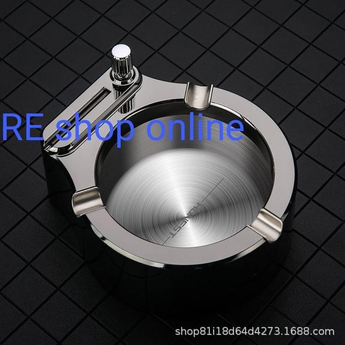 Gambar Asbak Korek Gesek Honest Metal Personal Gift Living Room Decoration - Dark Grey dari RE_shop_online undefined Tokopedia