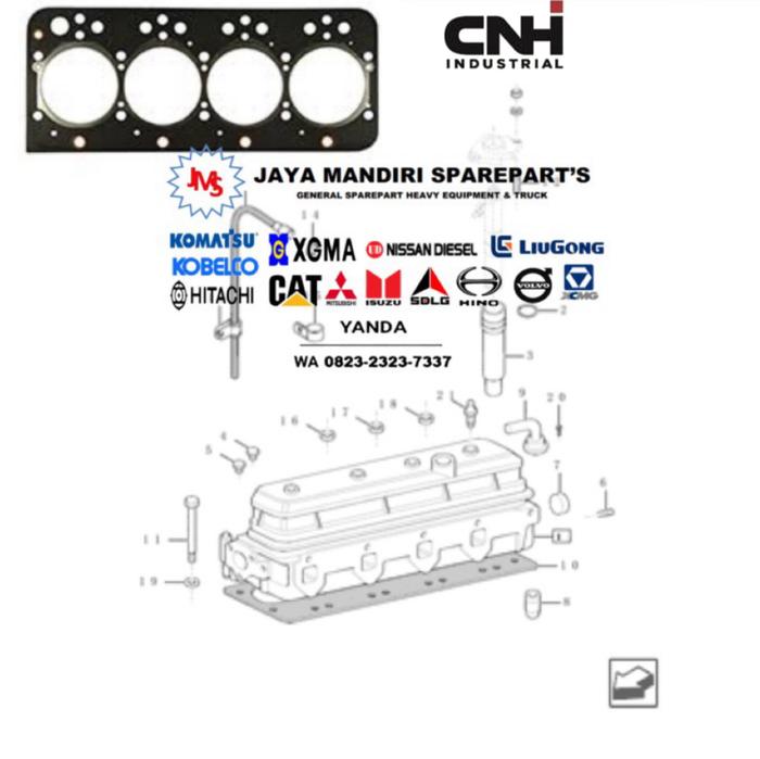 Gambar Genuine Paking gasket head 98456216 new holland TD80 TD90 dari Jaya mandiri sparepartss undefined Tokopedia