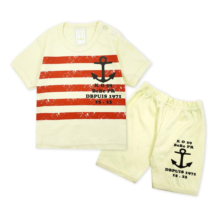 Gambar Wakakids Setelan Bayi Anak Laki Usia 0 - 6 Bulan Motif Jangkar 3776 - Kuning Muda dari Wakakids Kota Administrasi Jakarta Pusat Tokopedia