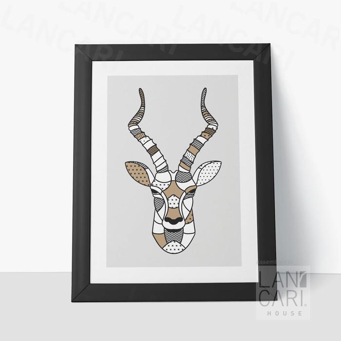 Gambar Hiasan Pigura Antiloppe Rusa Deer Wall Decor Aesthetic Lukisan Modern - Hitam dari LANCARI Kota Administrasi Jakarta Pusat Tokopedia