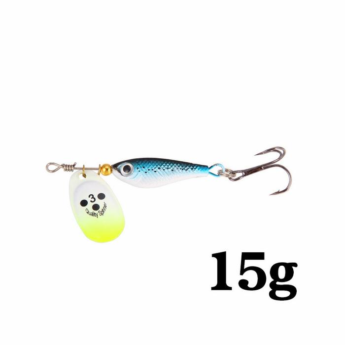 Gambar UMPAN CASTING SPINNER SENDOK MODEL IKAN BAHAN METAL BERAT 15 GRAM - Biru dari HOBBY MANCING SUKA MANCING YA JUAL PANCING undefined Tokopedia